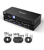 Amazon.com: TESmart Displayport+HDMI KVM Switch 4 Monitors 2